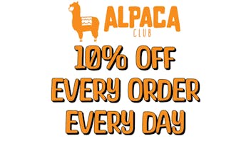 Alpaca Club Delivery 10% OFF EVERY ORDER