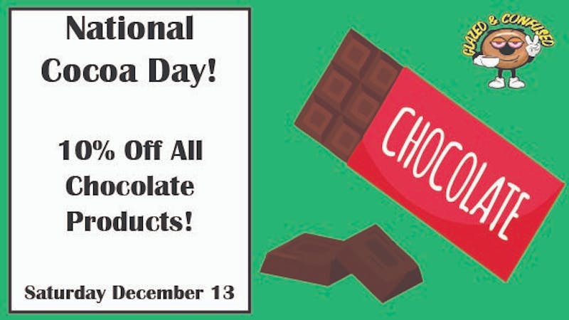 Glazed and Confused 10% Off Chocolate Products!
