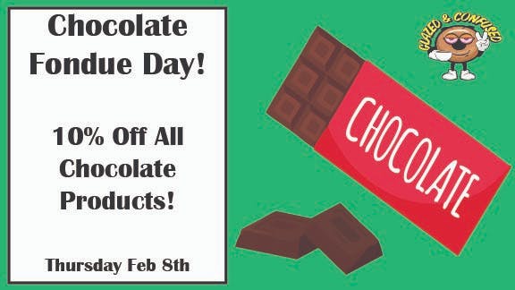 Glazed and Confused 10% Off Chocolate Products!