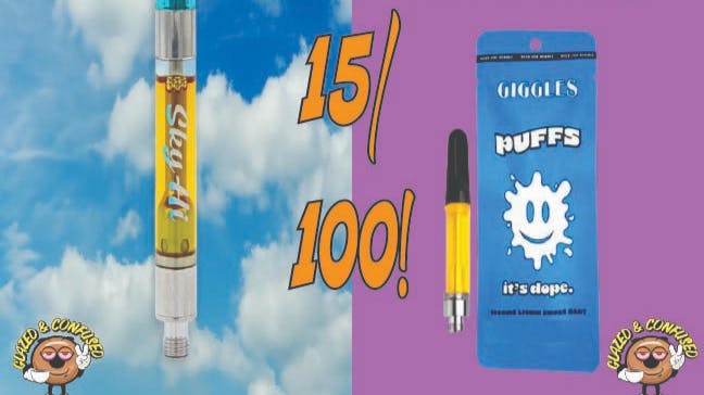 Glazed and Confused 15/100 Sky Hi and Giggle Puff Vapes!