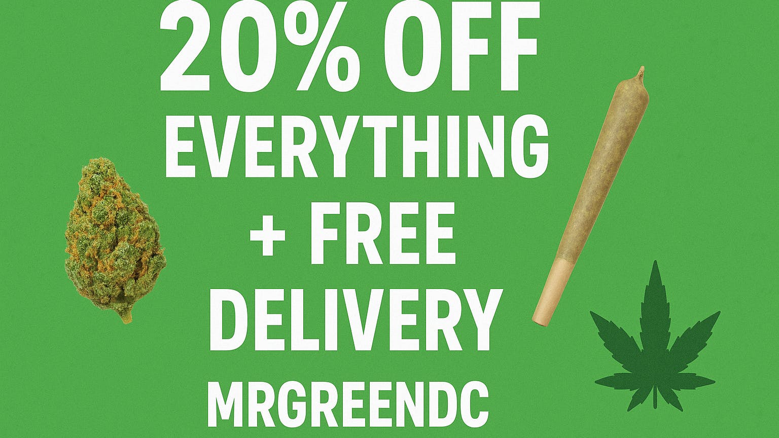 Mr Green DC Get 20% On every order & Free Delivery