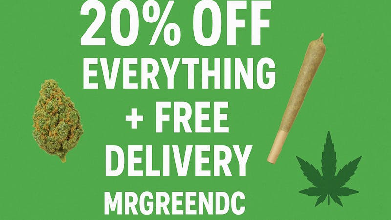 Mr Green DC Get 20% On every order & Free Delivery