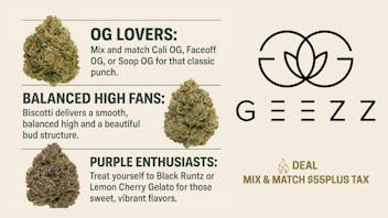 Geezz Dispensary Silver Trio $55 plus tax + FREE FAST DELIVERY