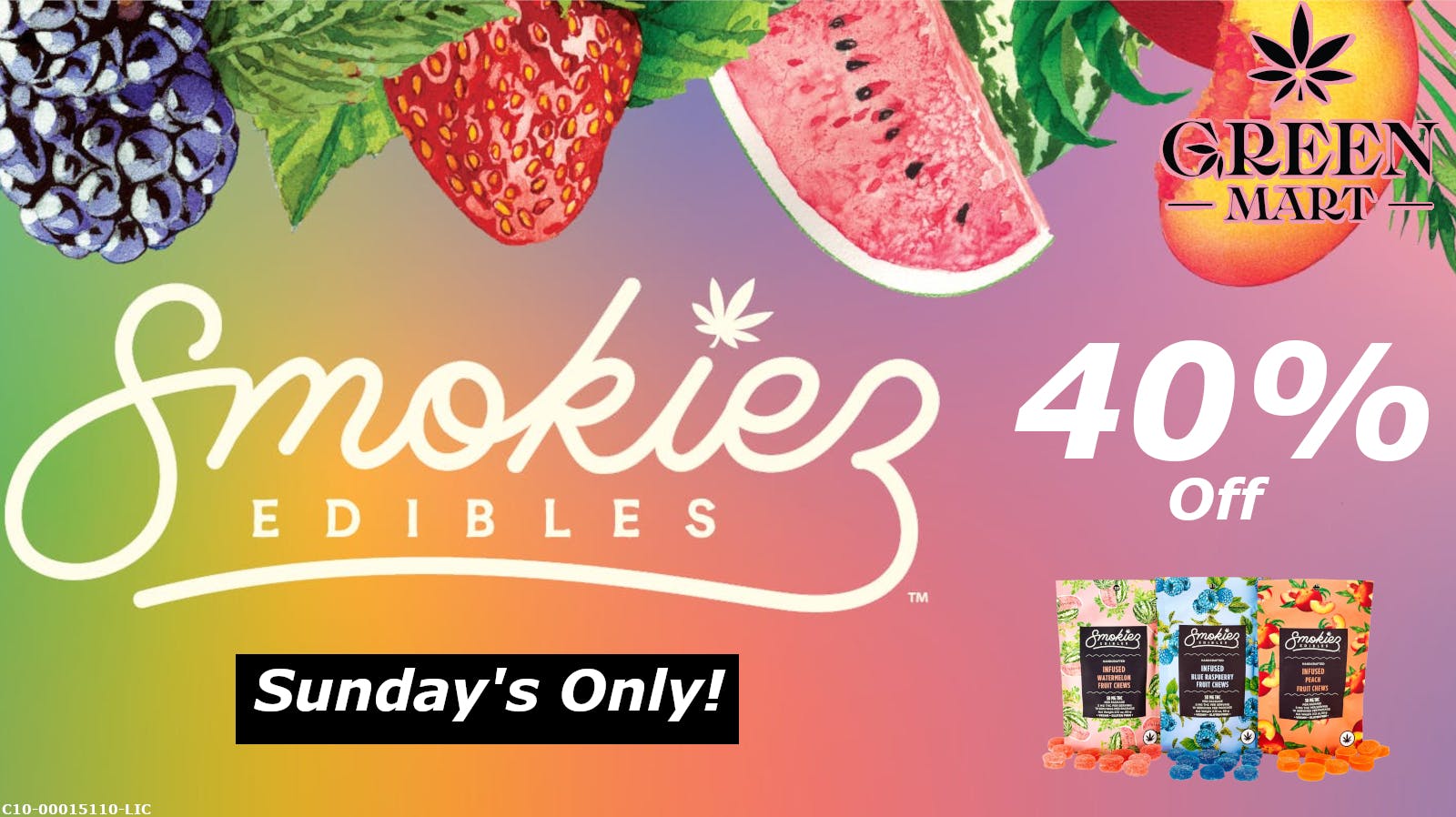 Green Mart Smokiez Sundays 40% OFF!
