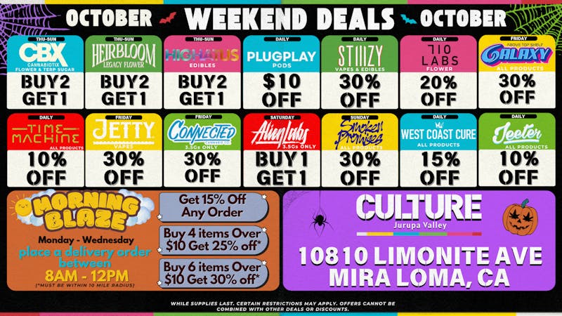 Culture Cannabis Club Marijuana and Weed Delivery - Rancho 🔥FIRST TIME GUESTS RECEIVE 30% OFF🔥