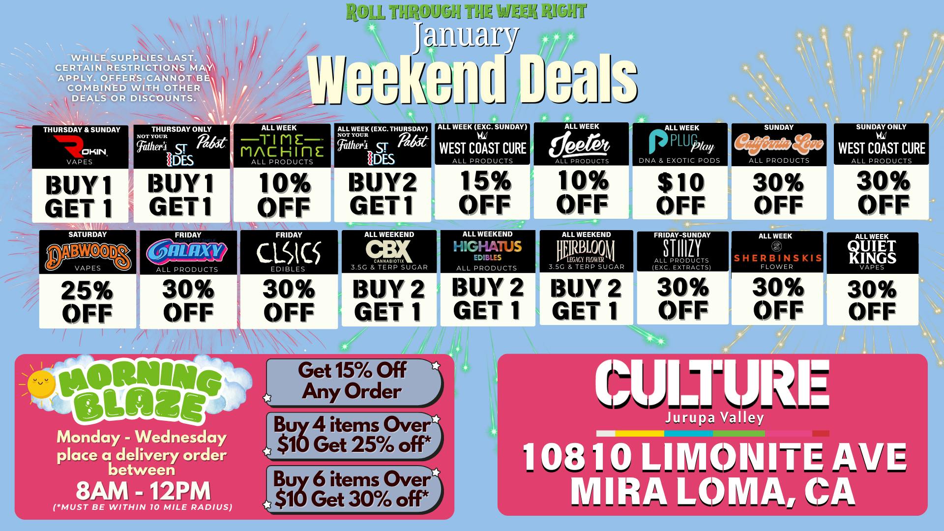 Culture Cannabis Club Marijuana and Weed Delivery - Jurupa Valley 🔥FIRST TIME GUESTS RECEIVE 30% OFF🔥