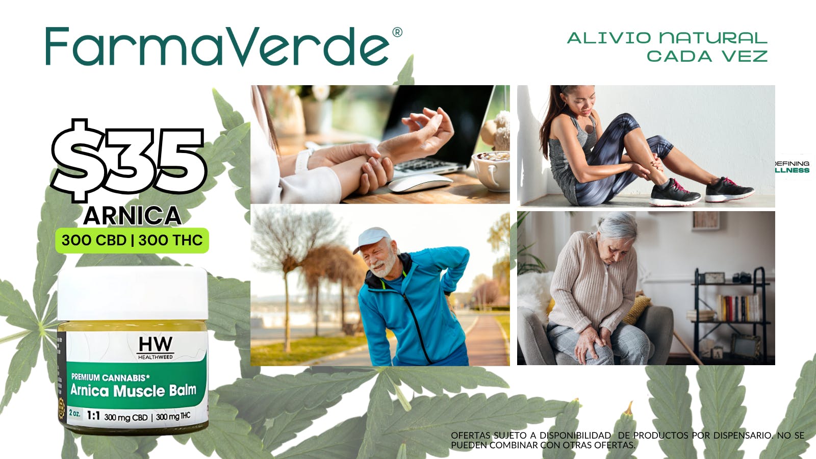 FarmaVerde - Cupey 🌿 Arnica Muscle Balm 300mg CBD | 300mg THC $35!