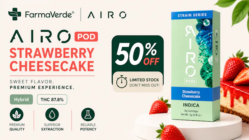 FarmaVerde - Vega Baja AIRO POD Strawberry Cheesecake | 50% OFF