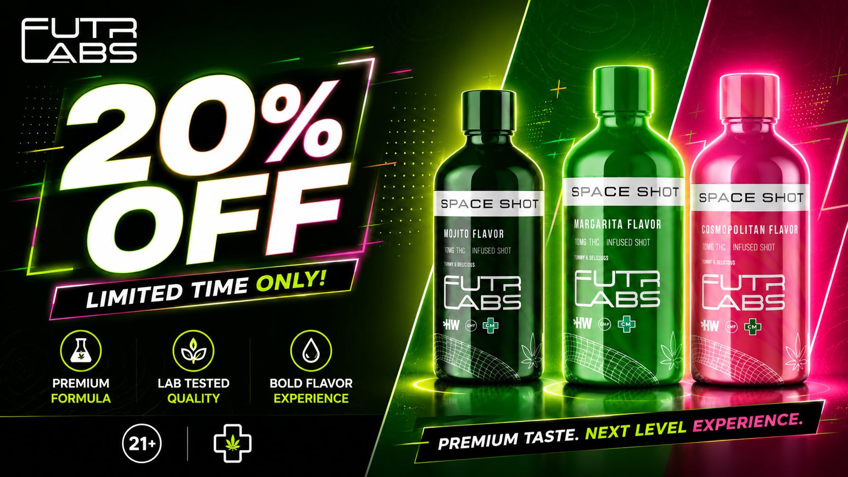 FarmaVerde - Vega Baja FUTR LABS Space Shots | 20% OFF ⚡️