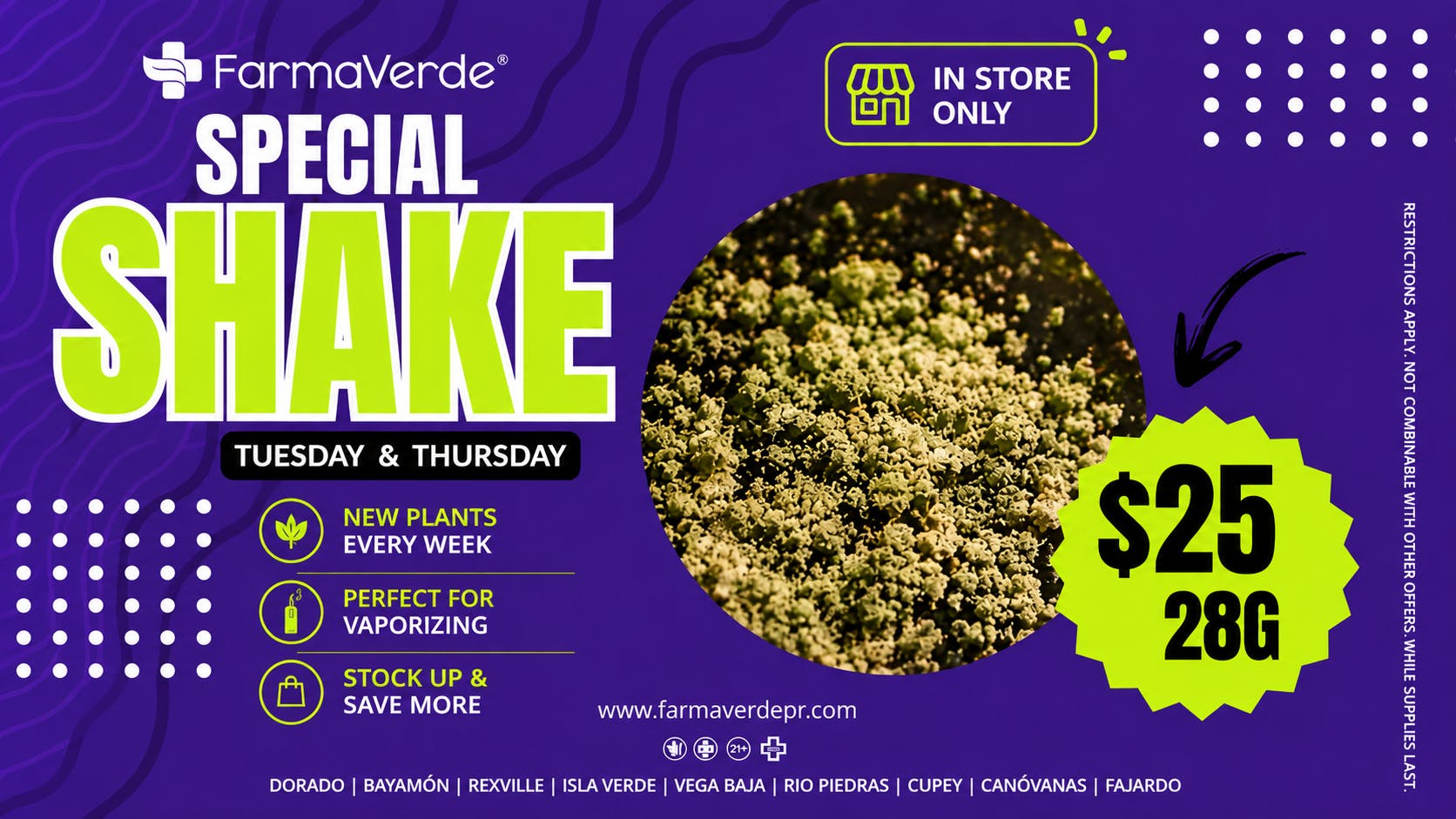 FarmaVerde - Vega Baja FarmaVerde Shake Special 28G $25