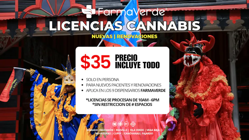 FarmaVerde - Vega Baja Oferta Licencia $35 (Nuevas y Renovaciones)