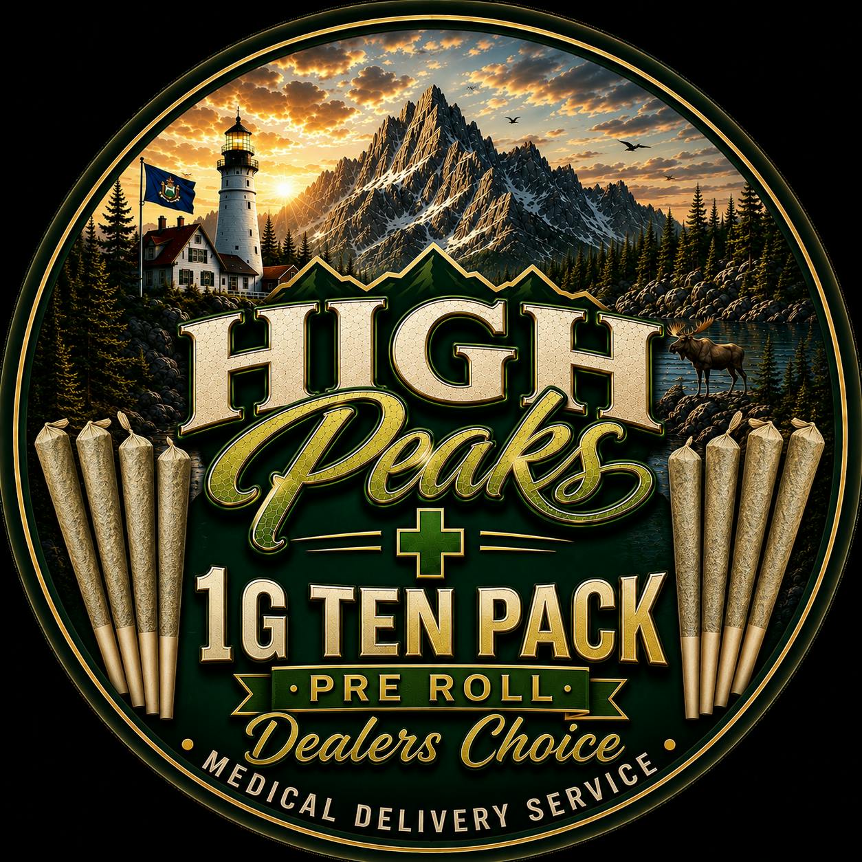 10 pack 1g Pre Rolls (dealers choice)