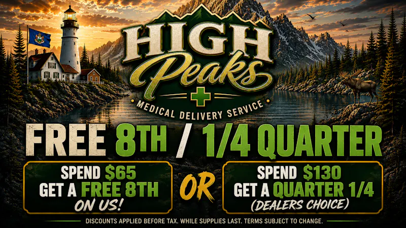 High peaks medical Delivery Freebies 8th & 1/4