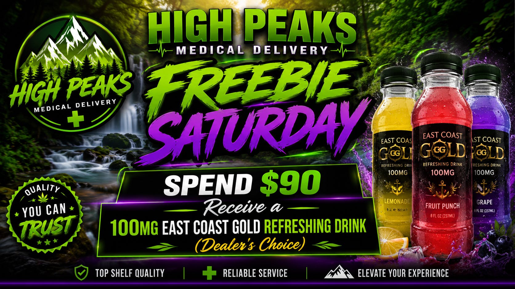 High peaks medical Delivery Freebie/Daily Deal