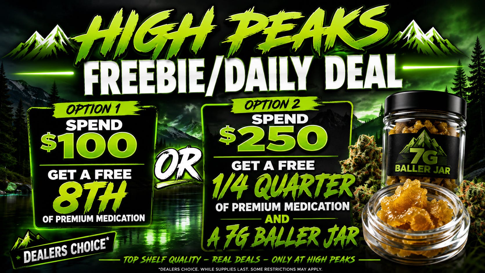 High peaks medical Delivery Freebie Friday