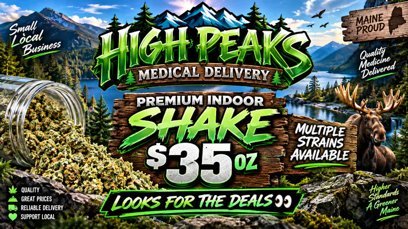 High peaks medical Delivery $35oz specials