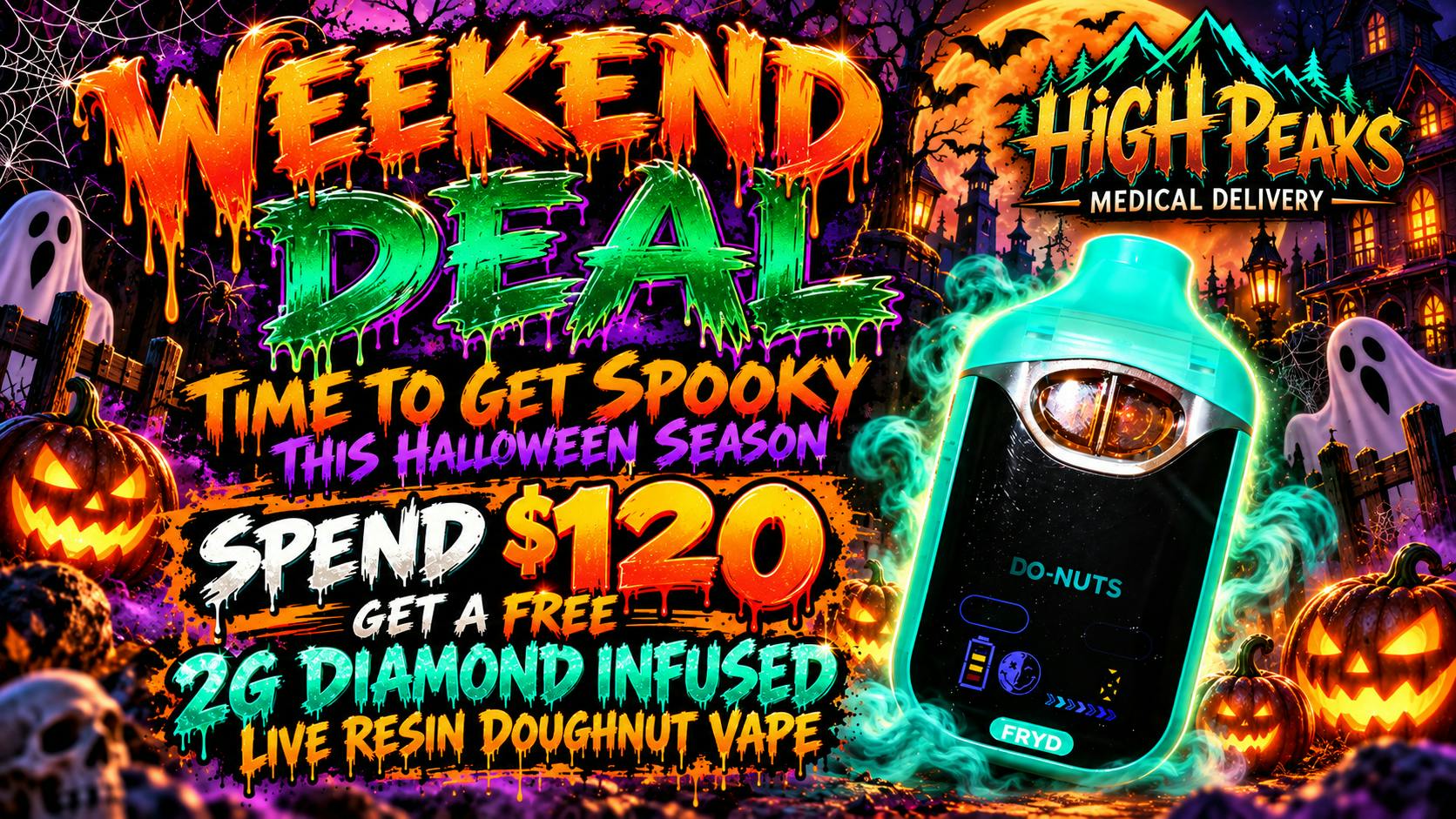 High peaks medical Delivery Weekend freebie