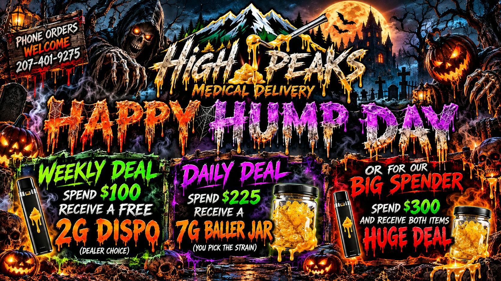 High peaks medical Delivery Happy Hump Day