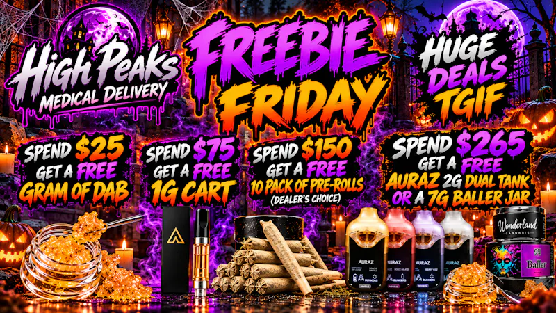 High peaks medical Delivery Freebie Friday