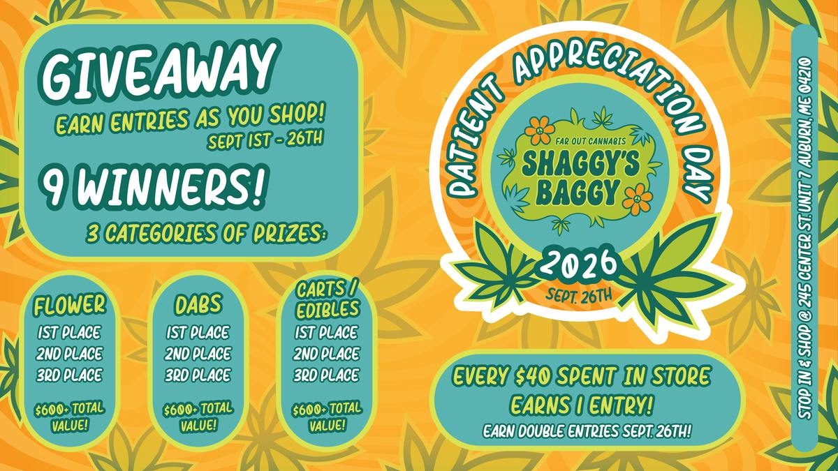 Shaggy's Baggy Patient Appreciation Day Giveaway @ Shaggy's!