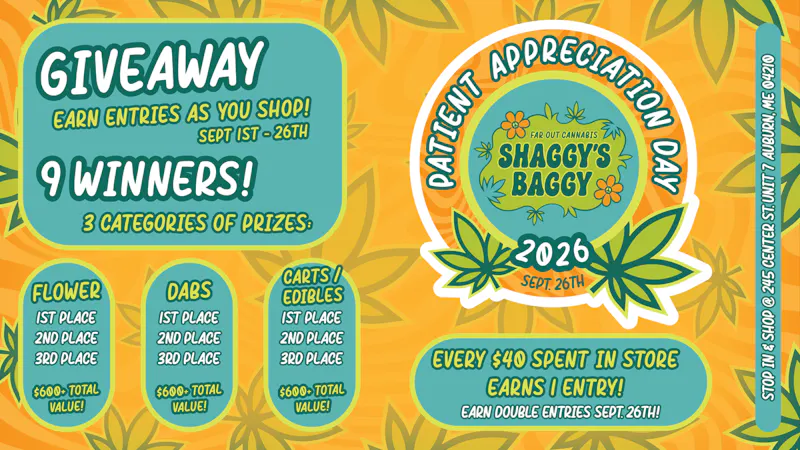 Shaggy's Baggy Patient Appreciation Day Giveaway @ Shaggy's!