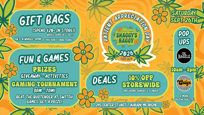 Shaggy's Baggy Patient Appreciation Day 2026 - 9/26 @ Shaggy's!