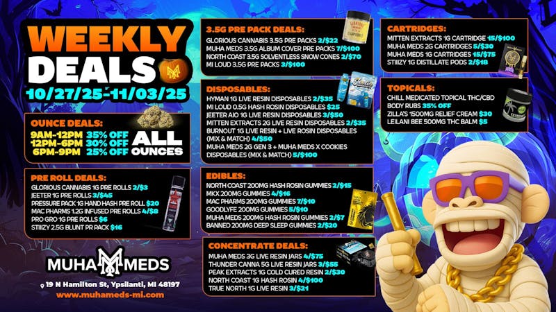 Muha Meds Ypsilanti - Recreational MONDAY MADNESS!!! 3:30PM-9PM