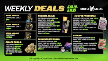 Muha Meds Ypsilanti - Recreational WEEKLY DEALS! 11/3/25