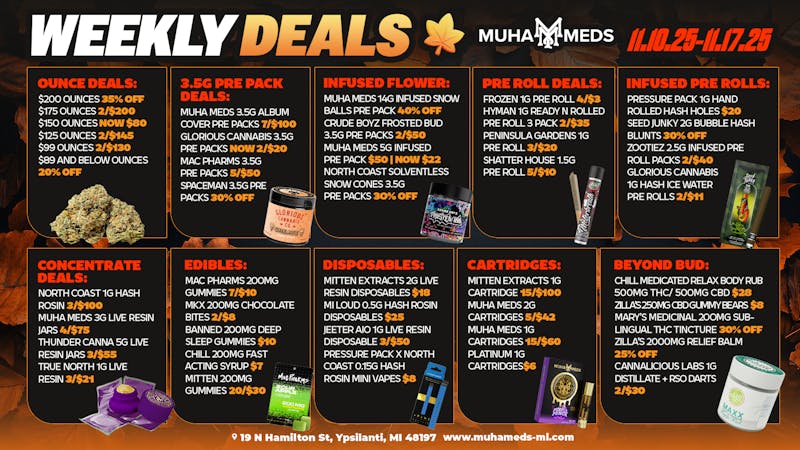 Muha Meds Ypsilanti - Recreational 11:11 MAKE A WISH! 11AM-2PM!