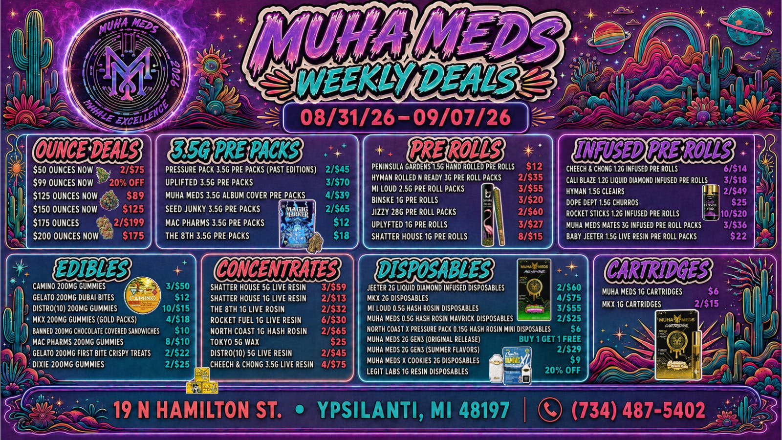 Muha Meds Ypsilanti - Recreational STORMY DAY VIBEZ! 9:30AM TO 1PM ONLY!