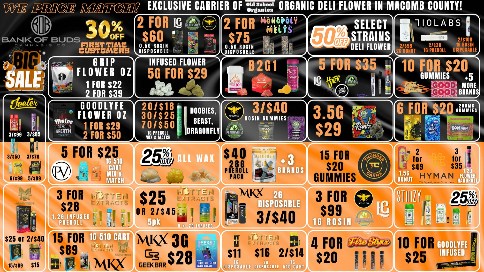 Bank of Buds Cannabis Co - NOW OPEN 🔥NO 24% TAX INCREASE HERE!! SAME PRICES🔥