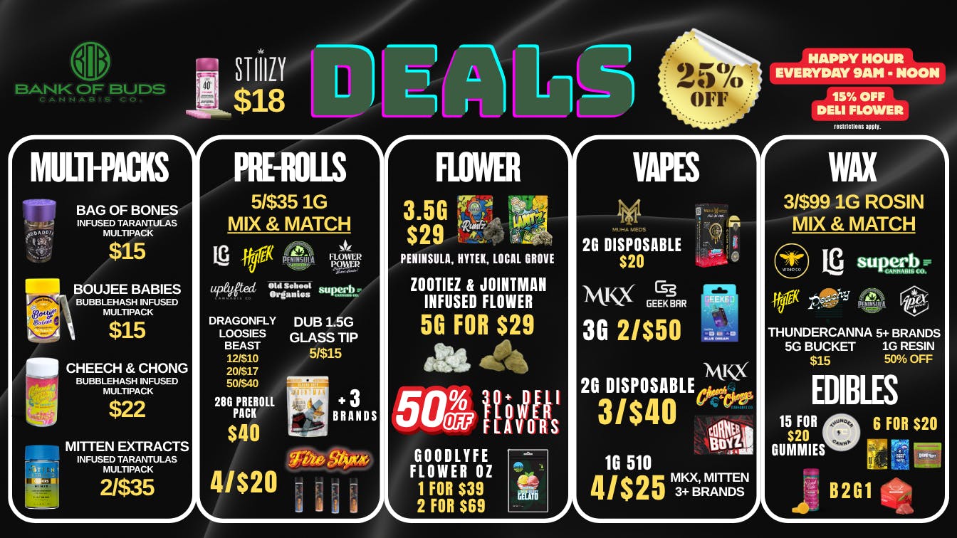 Bank of Buds Cannabis Co - NOW OPEN 🔥 TAP IN, SAVE BIG. BANK OF BUDS🔥