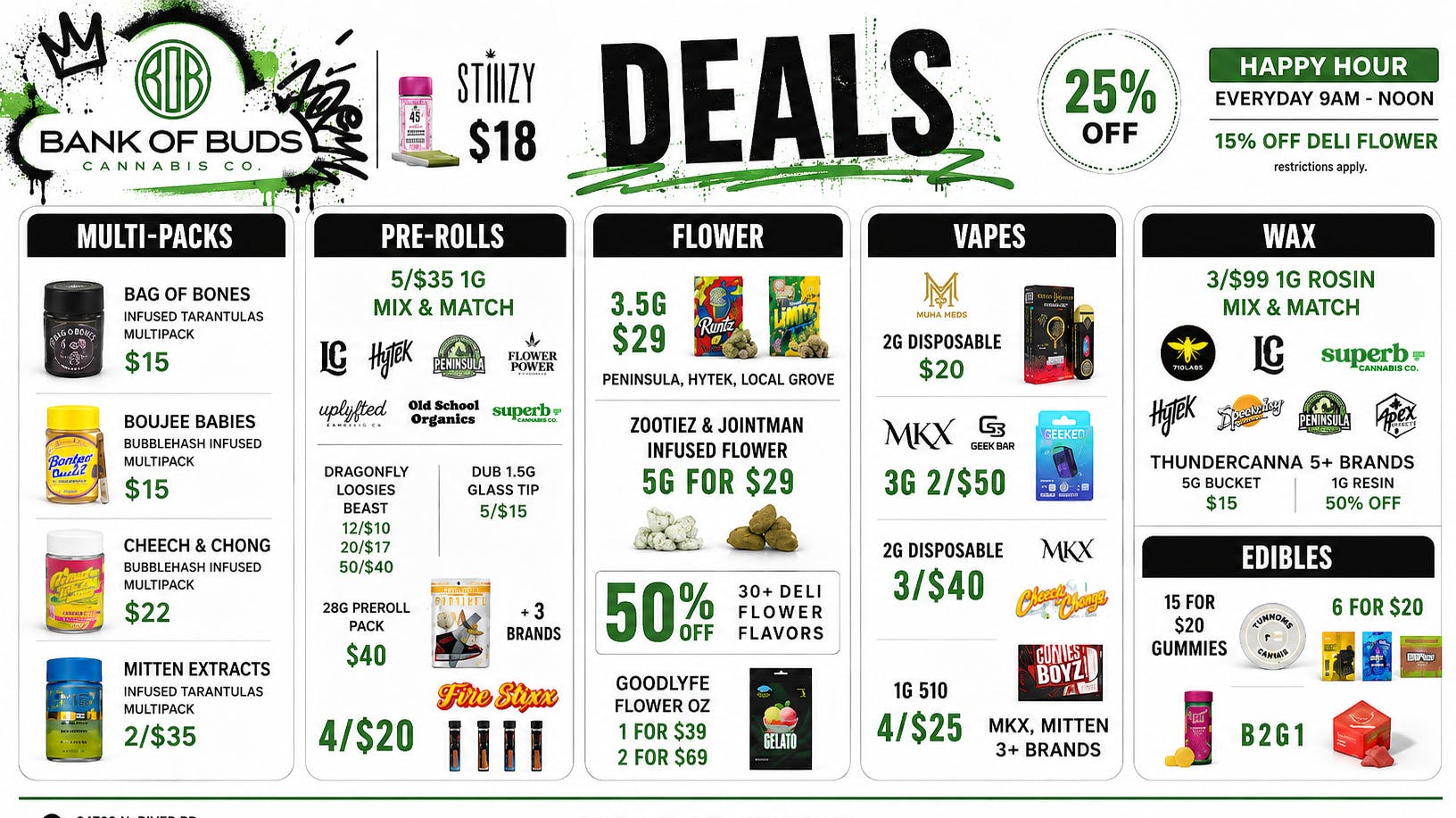 Bank of Buds Cannabis Co - NOW OPEN 🔥 TAP IN, SAVE BIG. BANK OF BUDS🔥