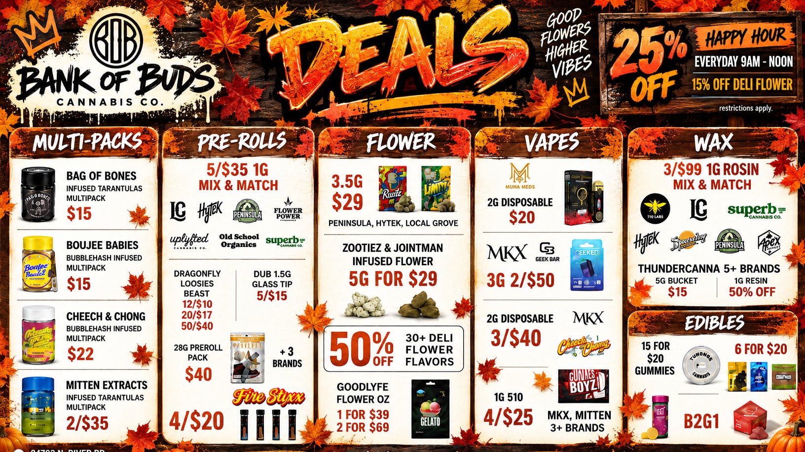 Bank of Buds Cannabis Co - NOW OPEN 🔥 TAP IN, SAVE BIG. BANK OF BUDS🔥