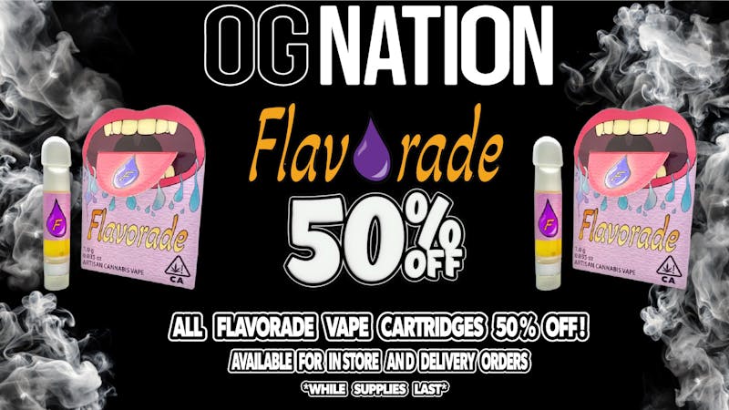OG NATION - Maywood 50% OFF FLAVORADE VAPES
