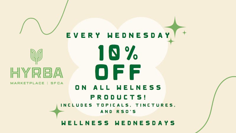 HYRBA 10% OFF ALL WELLNESS PRODUCTS EVERY WEDNESDAY!