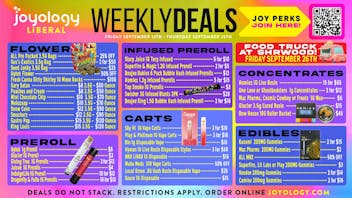 Joyology Centerline Delivery 🌿 Joyology Liberal Weekly Deals! 🎉💨
