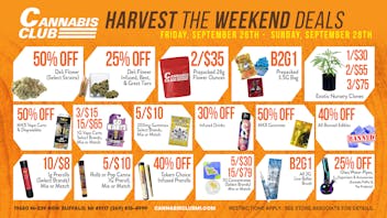 Cannabis Club - New Buffalo 🌿 Harvest the Weekend Deals at Cannabis Club! 🍁