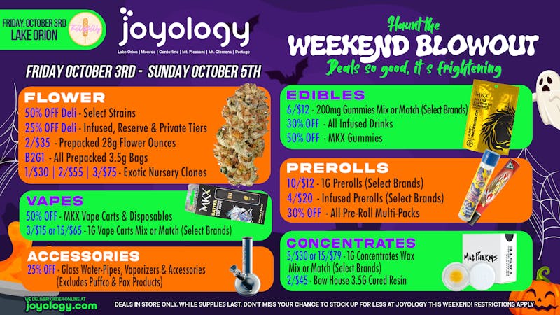 Joyology - Sherwood Ave 🎃 Haunt the Weekend Blowout at Joyology 👻