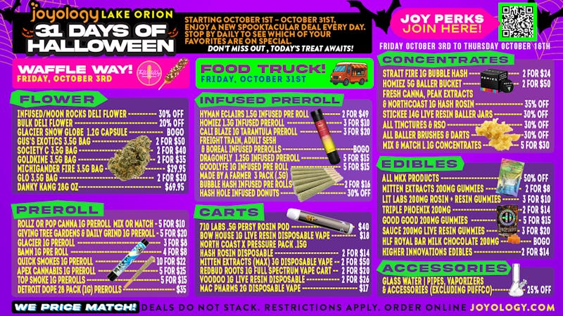 Joyology Lake Orion Delivery 🎃 31 Days of Halloween Deals at Joyology 👻