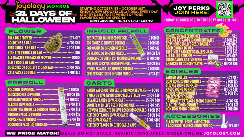 Joyology of Monroe 🎃 31 Days of Halloween Deals at Joyology 👻
