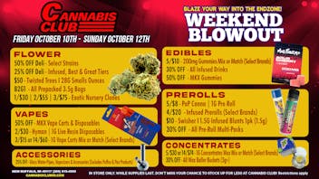 Cannabis Club - New Buffalo 🏈 Blaze Into Savings: CannabisClub Weekend Deals!