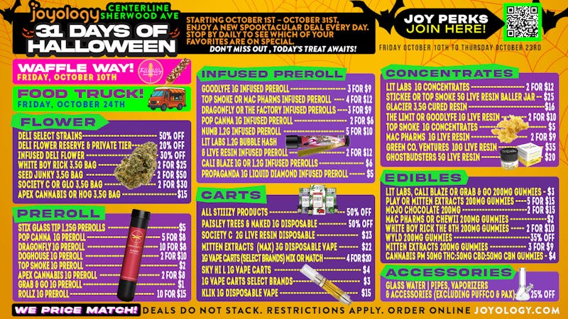 Joyology - Sherwood Ave 💥 31 Days of Halloween Deals at Joyology 🎃
