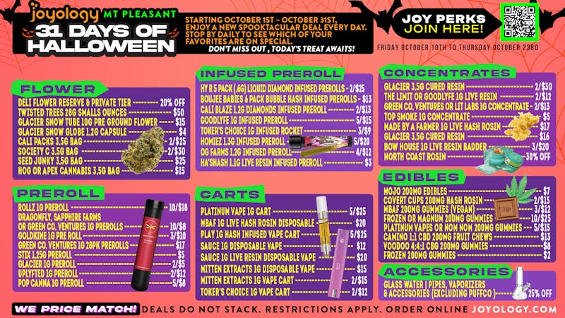 Joyology - Mt Pleasant 💥 31 Days of Halloween Deals at Joyology 🎃