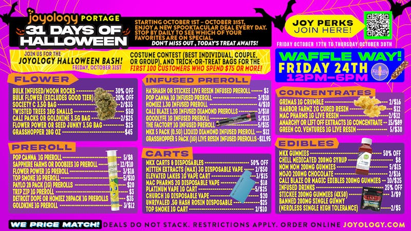 Joyology Portage - Now Open Spooktacular Deals & Waffle Way Fun! 🧇👻