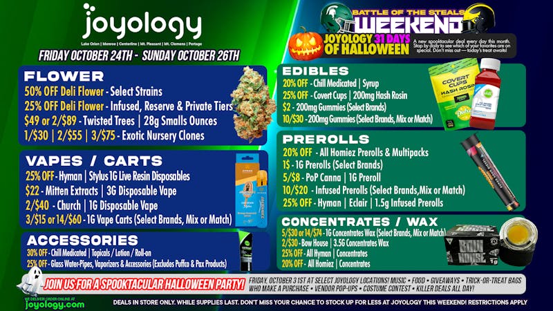 Joyology - Mt Pleasant 🔥 Joyology’s Spooktacular Weekend Deals 👻💨