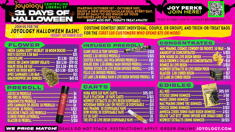 Joyology - Liberal St 💨 Joyology Liberal’s Spooky Savings Bash 👻🔥