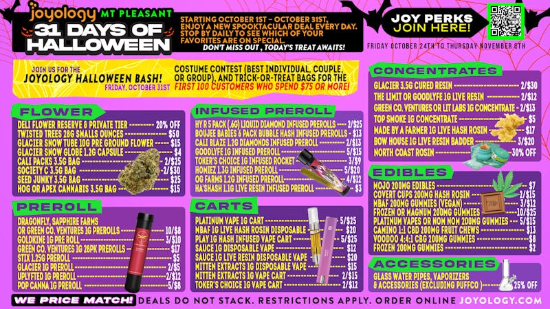 Joyology - Mt Pleasant 👻 Joyology Mt. Pleasant: 31 Days of Fire Deals 🎃