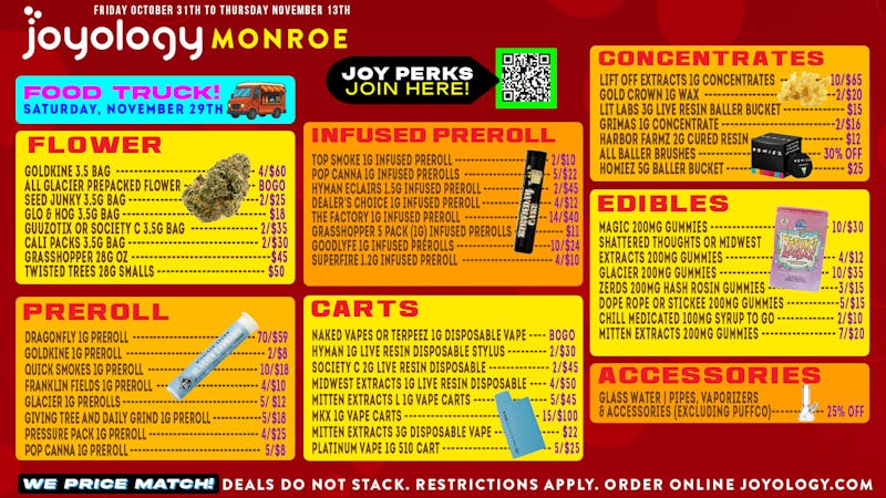 Joyology of Monroe 🔥 Joyology Monroe Weekly Deals 🌿