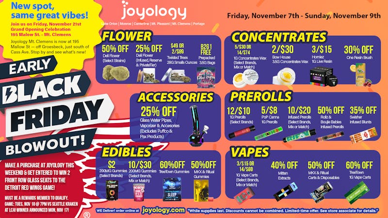 Joyology Portage - Now Open 🖤 Early Black Friday Blowout at Joyology! 💥